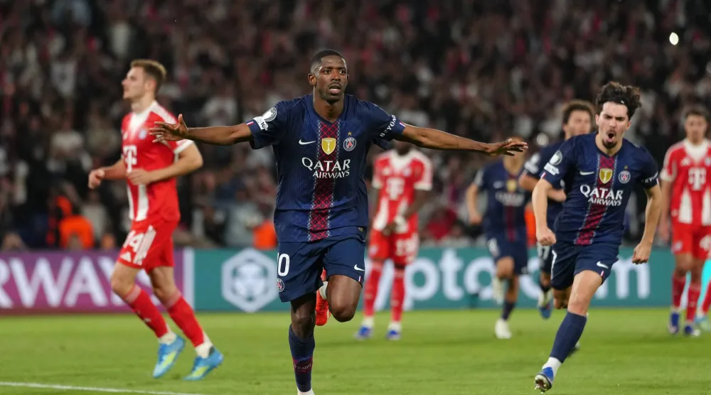 عثمان ديمبيلي نجم باريس سان جيرمان الفرنسي (أ.ب)