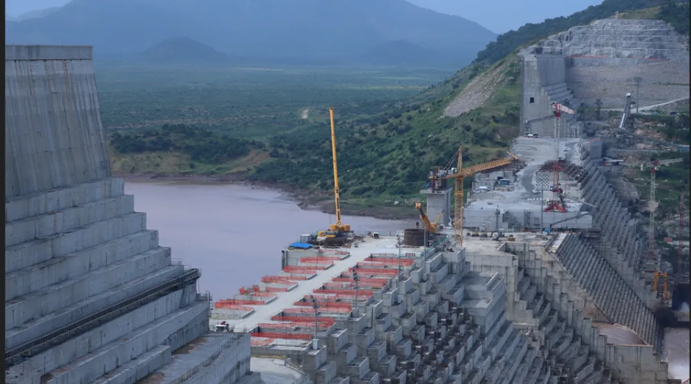 «سد النهضة» الإثيوبي بمنطقة بني شنقول جوموز (رويترز)