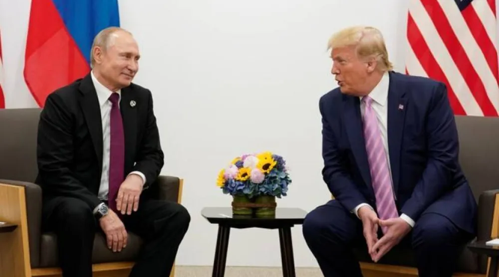 جانب من لقاء بين ترمب وبوتين عام 2019 (أرشيفية - رويترز)