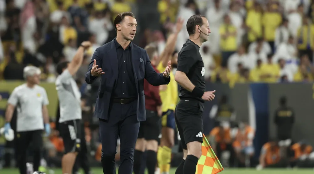 الألماني ماتياس يايسله، المدير الفني للأهلي (تصوير: عبد العزيز النومان) 