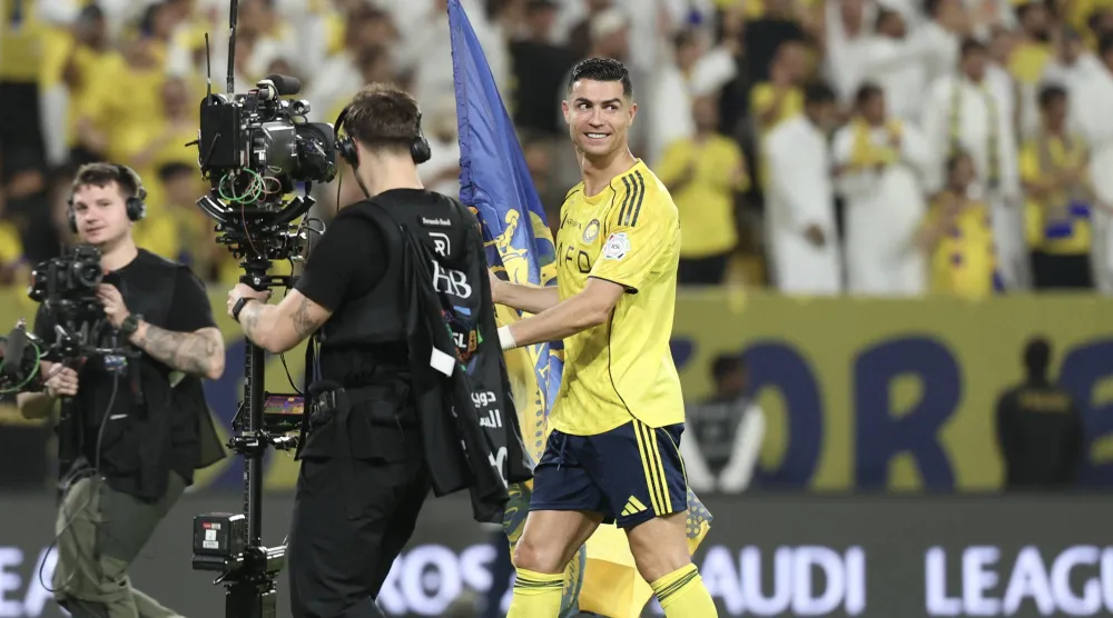 البرتغالي كريستيانو رونالدو، قائد النصر (تصوير: عبد العزيز النومان) 