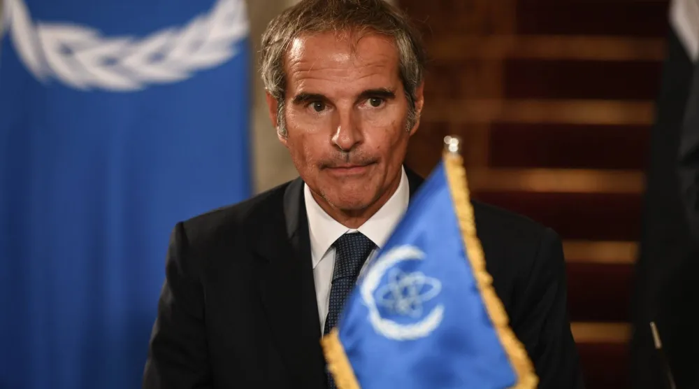 المدير العام للوكالة الدولية للطاقة الذرية رافائيل غروسي (د.ب.أ)