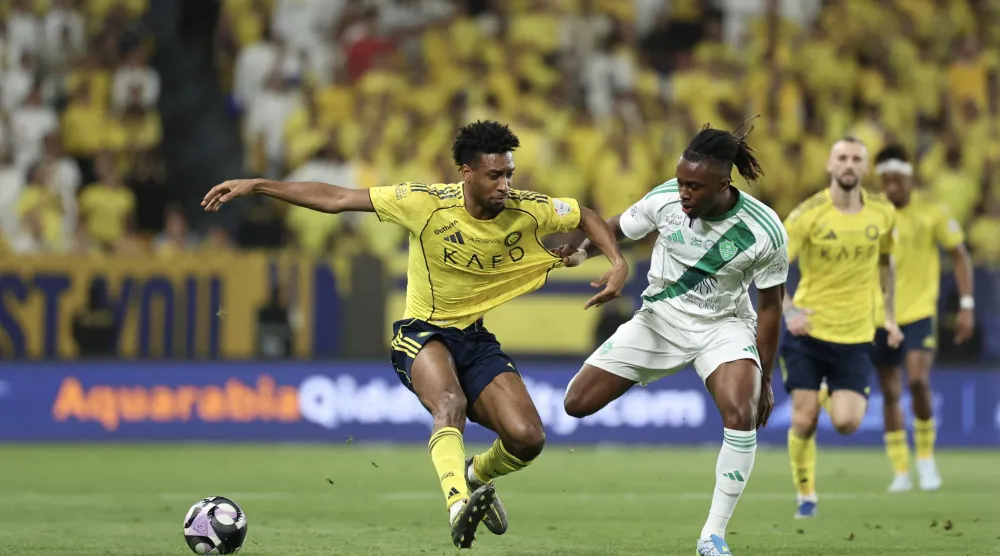 من مباراة النصر والأهلي ضمن الدوري السعودي للمحترفين (تصوير: عبدالعزيز النومان)