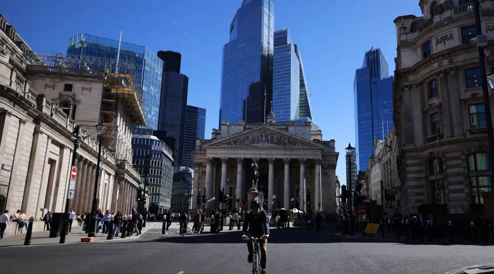 مبنى بنك إنجلترا في لندن (إ.ب.أ)