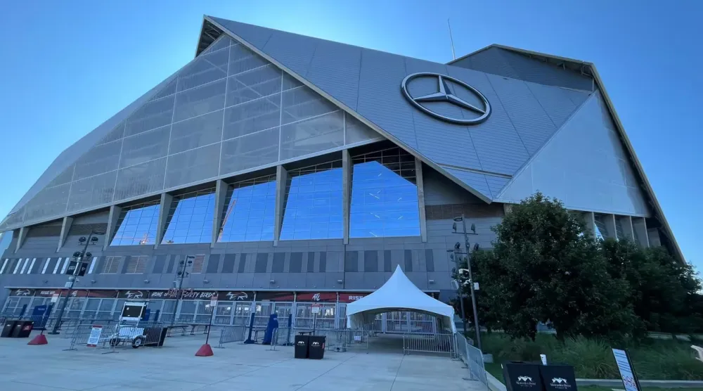 «ملعب أتلانتا» يستعد لـ«مونديال 2026»... منشأة حديثة بتكلفة 1.6 مليار دولار (رويترز)