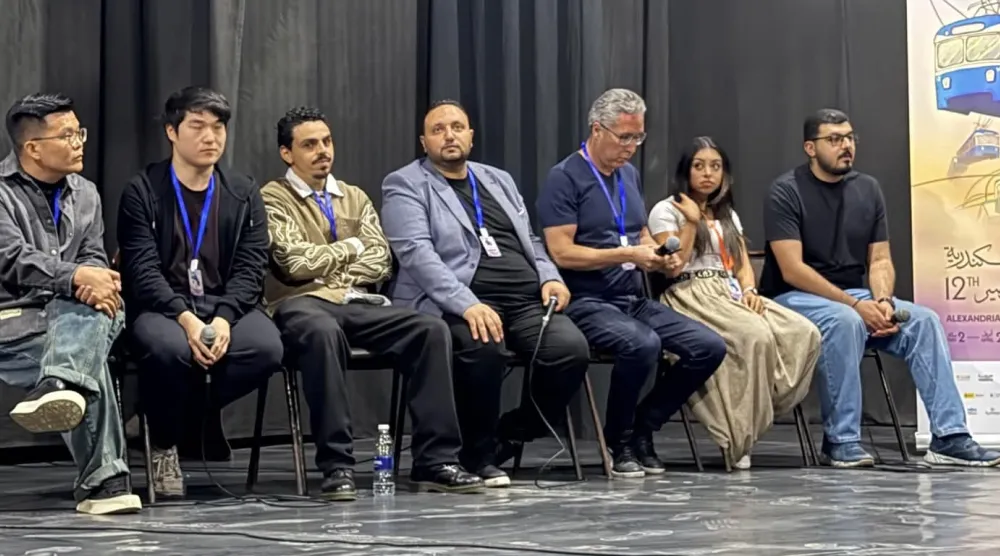 عدد من صناع الأفلام بالذكاء الاصطناعي (مهرجان الإسكندرية للفيلم القصير)