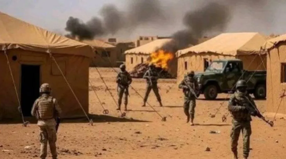 جانب من المواجهات بين الجيش المالي والمعارضة بقرية في شمال البلاد (مالي ويب)