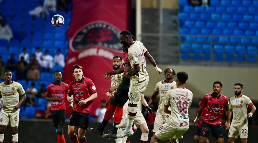 من مباراة الخلود والفيحاء في الدوري السعودي (تصوير: عبد العزيز النومان)