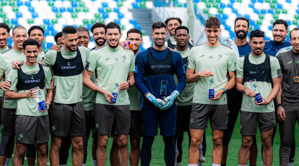 لاعبو الفتح خلال تدريباتهم الأخيرة (موقع النادي)