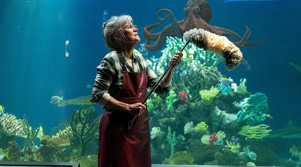 Olağanüstü Akıllı Yaratıklar'da Sally Field, eşi ve oğlunun yasını tutan Tova Sullivan’ı canlandırıyor  (Netflix)