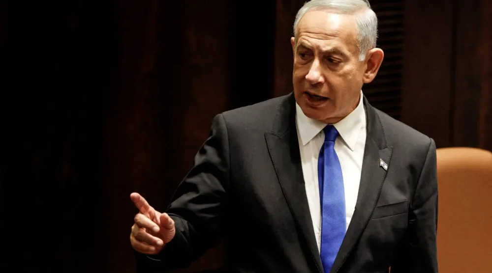 Başbakan Binyamin Netanyahu'nun güvenlik istişare toplantısı nedeniyle ön oylamaya katılmadığı da basına yansıdı (Reuters)