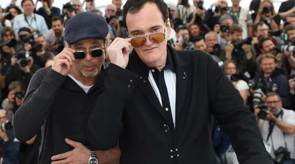 Brad Pitt ve Quentin Tarantino, 2019'daki Cannes Film Festivali'ne birlikte katılmıştı (Vianney Le Caer/Invision/AP)