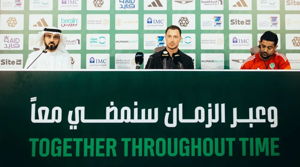 مدرب الأهلي خلال المؤتمر الصحافي (موقع النادي)