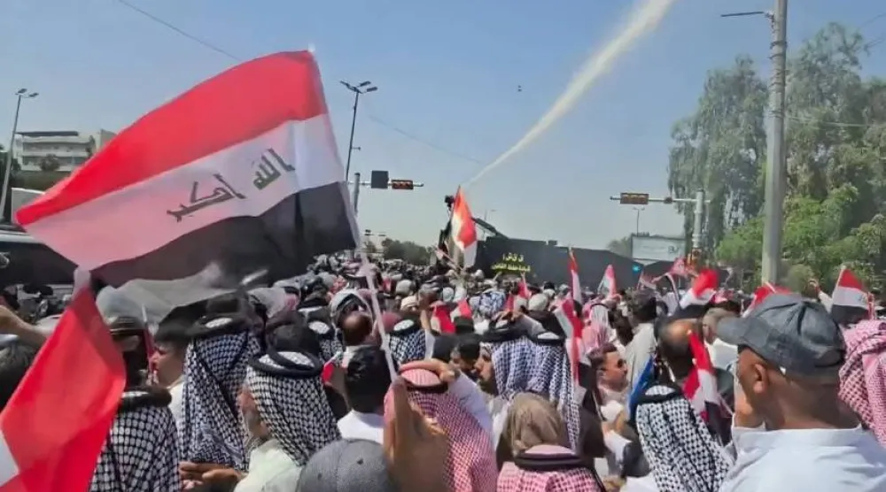مظاهرات الفلاحين (موقع بغداد اليوم)