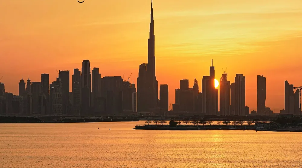 صورة تظهر جانباً من مدينة دبي، الإمارات العربية المتحدة 11 مارس 2026 (أ.ب)