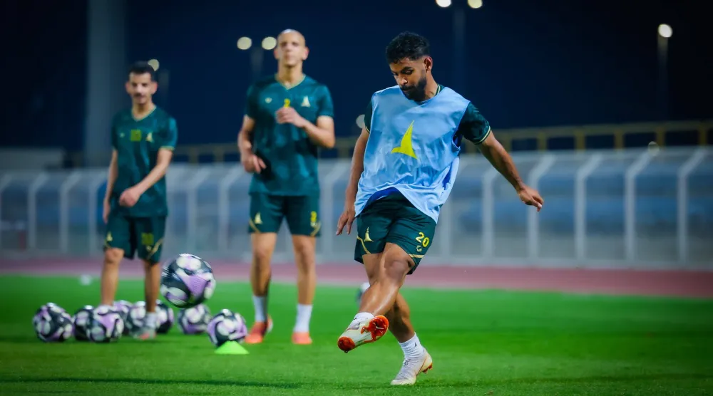 جانب من تدريبات الخليج (نادي الخليج)