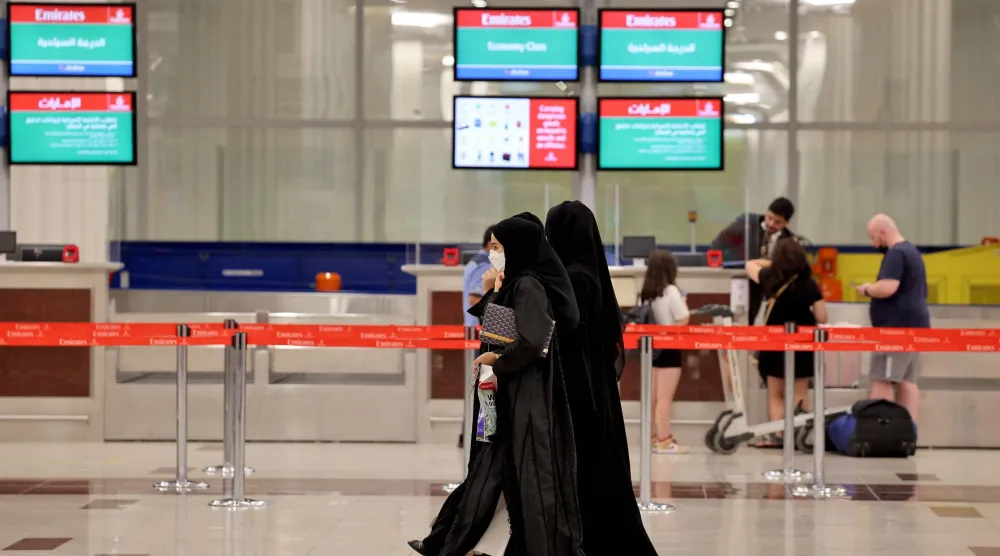 مبنى الركاب رقم 3 في مطار دبي الدولي (أ.ف.ب)