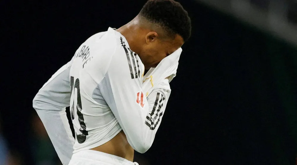 كيليان مبابي نجم ريال مدريد (رويترز)