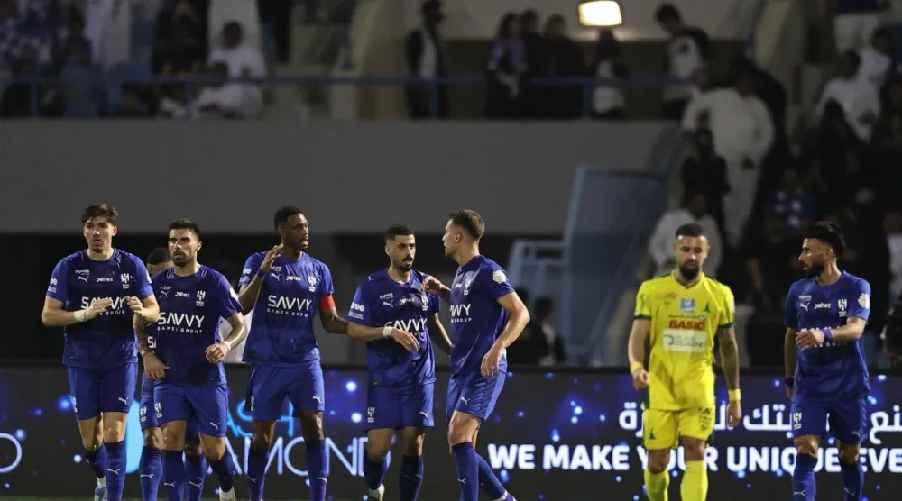 الهلال أشعل المنافسة مع غريمه التقليدي النصر (تصوير: سعد العنزي) 