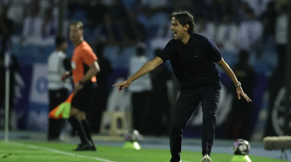  الإيطالي سيموني إنزاغي مدرب فريق الهلال (تصوير: سعد العنزي) 