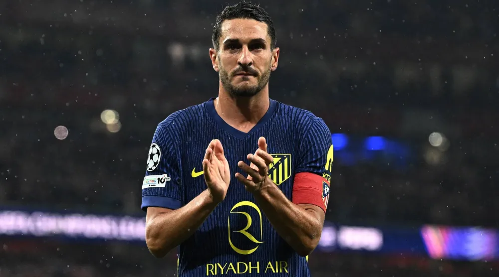 كوكي قائد أتلتيكو مدريد بعد الخسارة من آرسنال (رويترز)
