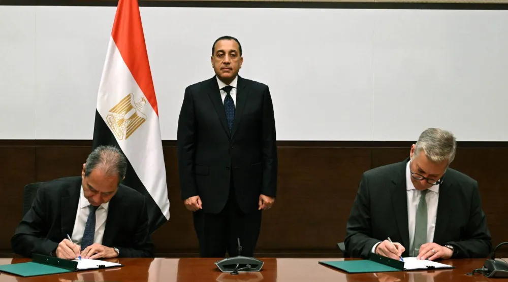 رئيس مجلس الوزراء المصري يشهد توقيع اتفاقية لإعادة تطوير شبكات الغاز اللبنانية (رئاسة مجلس الوزراء)