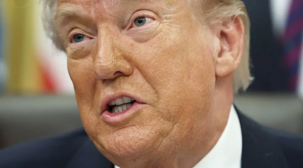 US President Donald Trump speaks before signing a proclamation inside the Oval Office at the White House in Washington, DC, USA, 05 May 2026. (EPA)