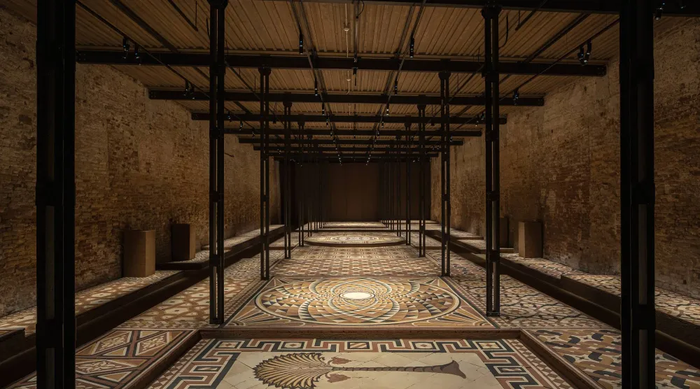 Mosaic carpet reviving the memory of destroyed places (Artist and Visual Arts Commission)