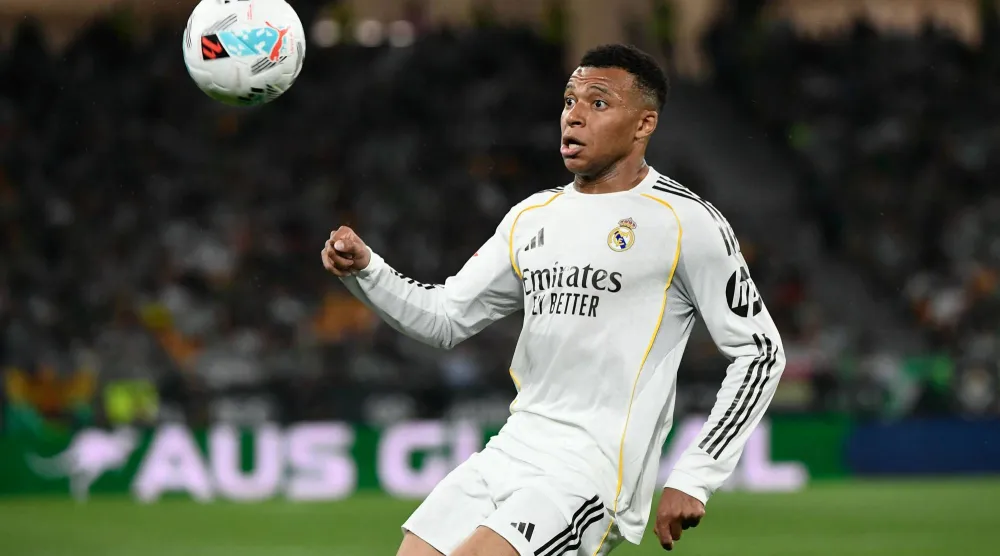 نجم ريال مدريد الفرنسي كيليان مبابي (أ.ف.ب)