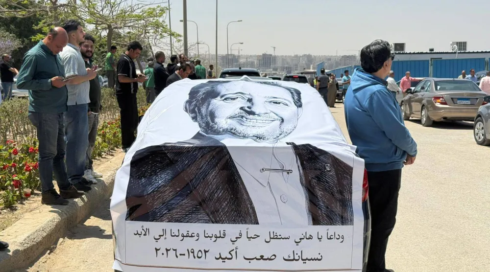 شهدت الجنازة حضوراً شعبياً (الشرق الأوسط)