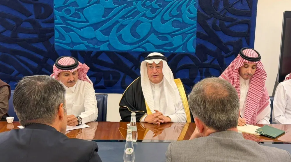 Dr. Raed Qarmali during his recent reception of a French delegation in Riyadh (Saudi Ministry of Foreign Affairs)