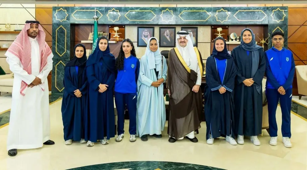أمير المنطقة الشرقية هنأ إدارة النادي والطاقم الفني واللاعبات على هذا الإنجاز (واس)