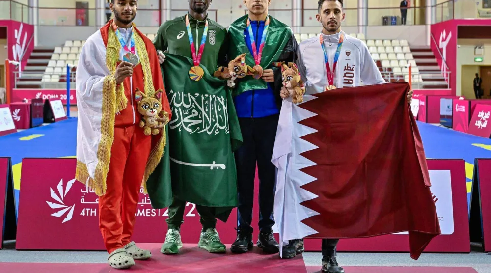 طارق حامدي متوجاً بالذهبية (الأولمبية السعودية)
