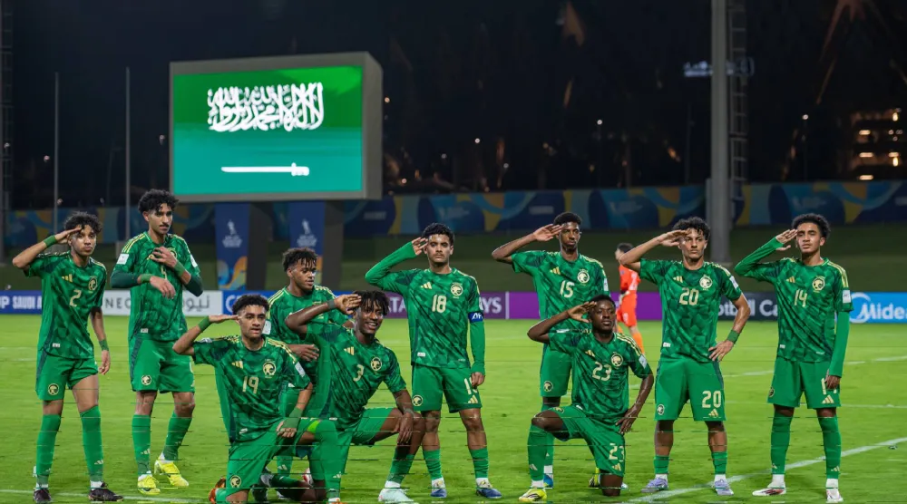 Saudi players celebrate (Saudi National Team)