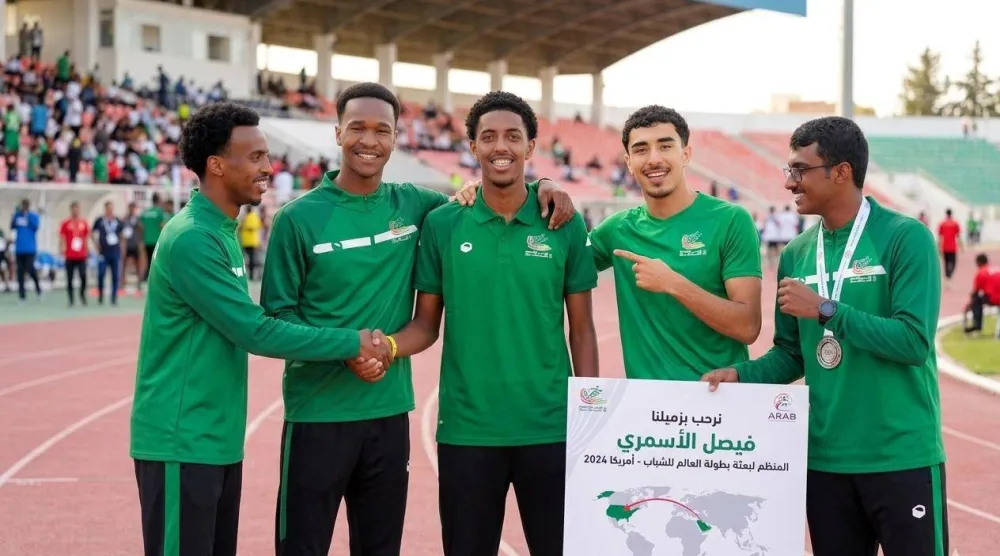 عدد من لاعبي المنتخب السعودي المتأهلين لمونديال القوى (المنتخب السعودي)