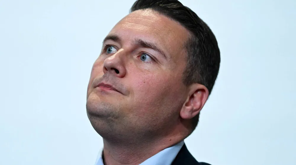  Britain’s former Health Secretary Wes Streeting delivers a keynote address at the Progress annual conference 2026, in London, Britain, May 16, 2026. (Reuters)