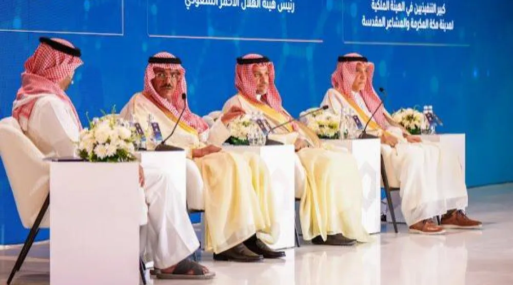 أولى جلسات المنتدى «استدامة التميز في الخدمات الصحية والأمنية في الحج» (وزارة الداخلية)