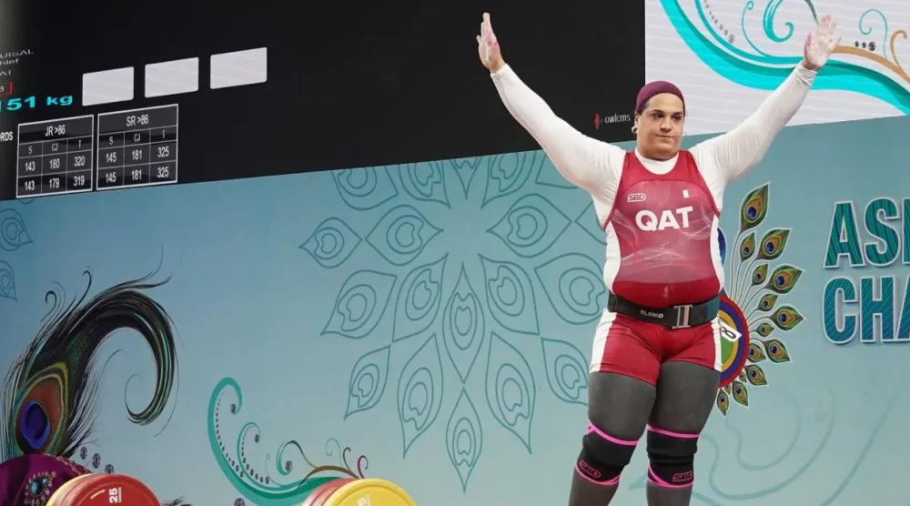 الرباعة القطرية وصال يخلف تحقق إنجازاً تاريخياً في بطولة آسيا (الاتحاد القطري)
