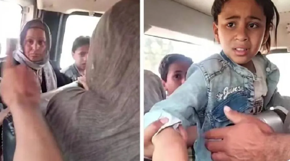 مشاهد من مقطع فيديو يوثق واقعة «طفلة الشرقية» (موقع فيسبوك)