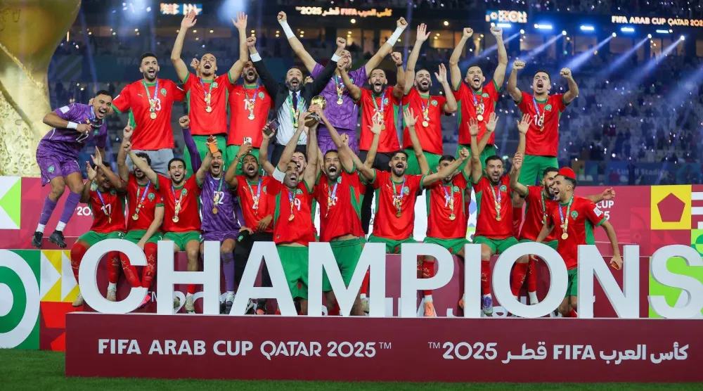 منتخب المغرب نجح في الفوز باللقب (اللجنة المنظمة لكأس العرب)