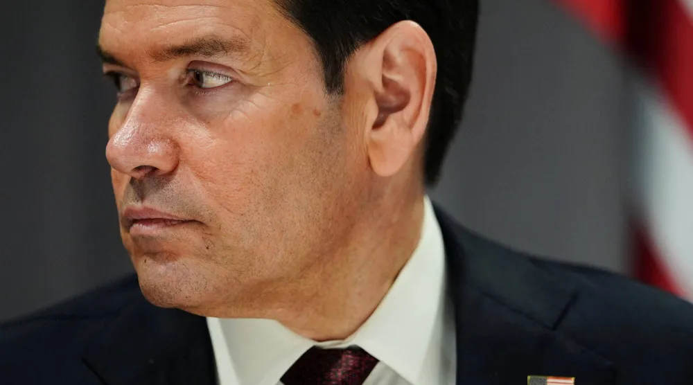 United States Secretary of State Marco Rubio during a signing ceremony on the sidelines of a meeting of NATO foreign ministers in Helsingborg, Sweden, Friday, May 22, 2026. Julia Demaree Nikhinson/Pool via REUTERS