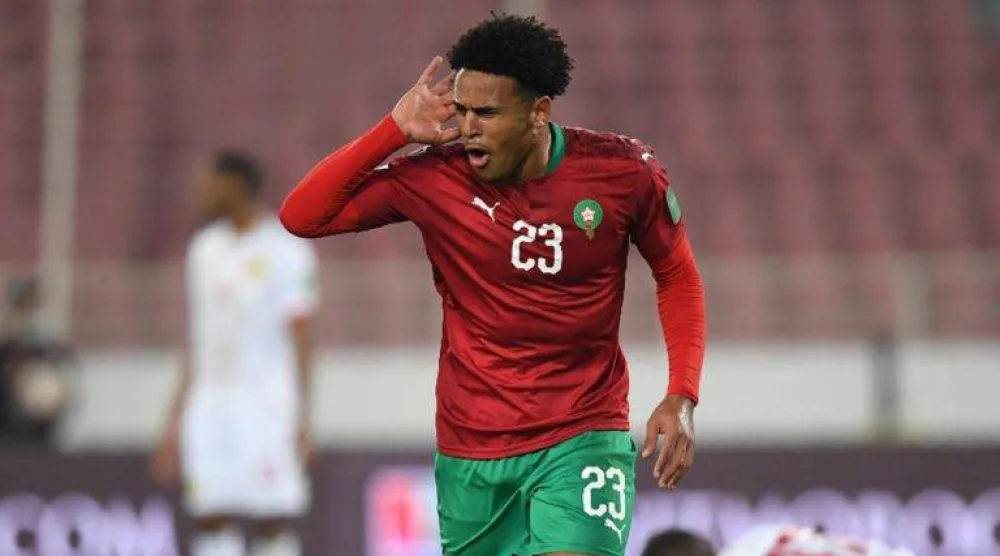 المهاجم المغربي ريان مايي (منتخب المغرب)