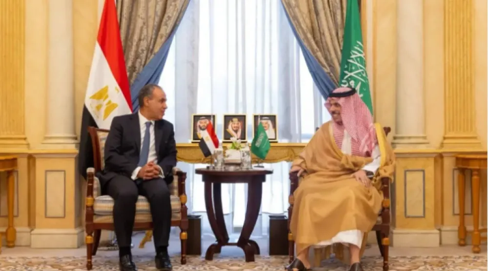 لقاء سابق بين وزير الخارجية السعودي ونظيره المصري في الرياض (واس)