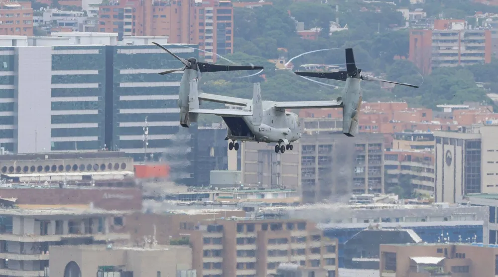 US Embassy holds emergency and air evacuation drill in Caracas, Venezuela, Saturday, May 23, 2026. (AP Photo/Pedro Mattey)