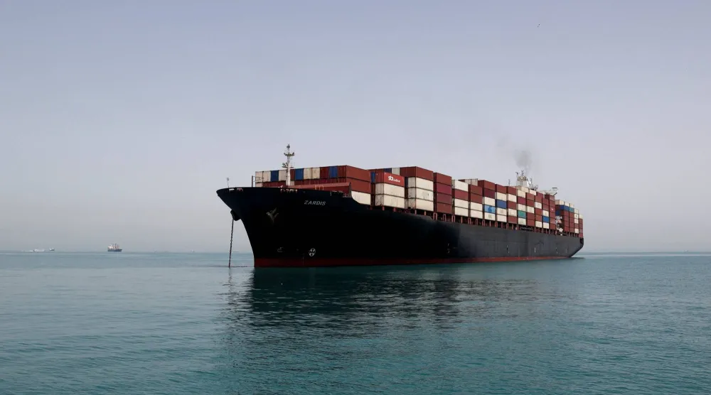 Vessels in the Strait of Hormuz, Iran, May 22, 2026. Majid Asgaripour/WANA (West Asia News Agency) via REUTERS  