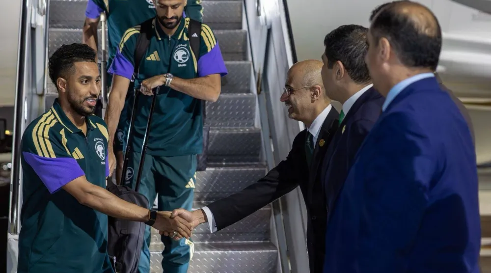 وصلت بعثة المنتخب السعودي في ساعة متأخرة من الاثنين إلى مدينة نيويورك (المنتخب السعودي)