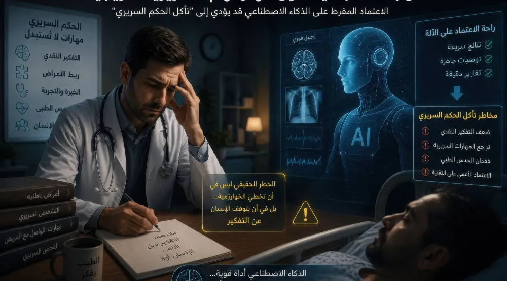 حين تبدأ الآلة بالتفكير بدلاً من الطبيب