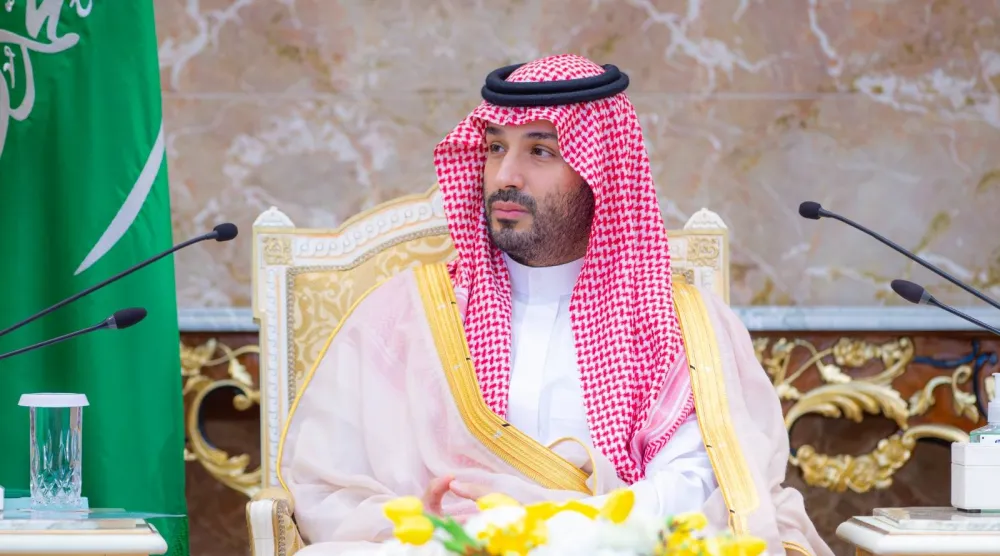 ولي العهد السعودي خلال حفل الاستقبال السنوي لكبار الشخصيات الإسلامية في قصر مِنى الخميس (واس)