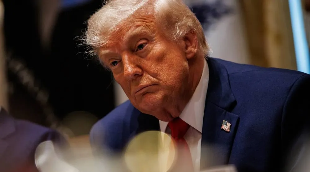 US President Donald Trump looks on during a Cabinet meeting in the Cabinet Room of the White House in Washington, DC, USA, 27 May 2026. (EPA)