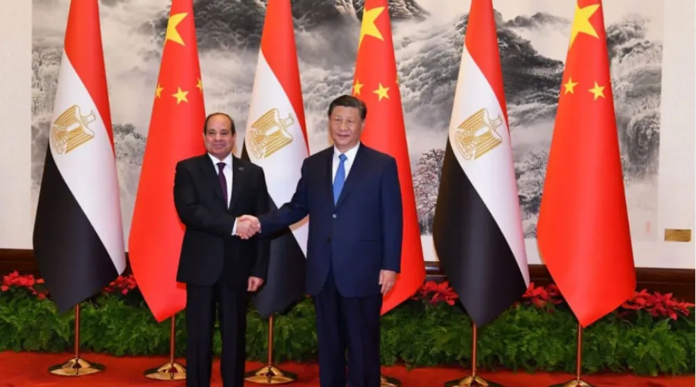 محادثات الرئيس المصري ونظيره الصيني في بكين مايو 2024 (الرئاسة المصرية)